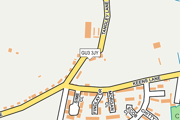 GU3 3JY map - OS OpenMap – Local (Ordnance Survey)