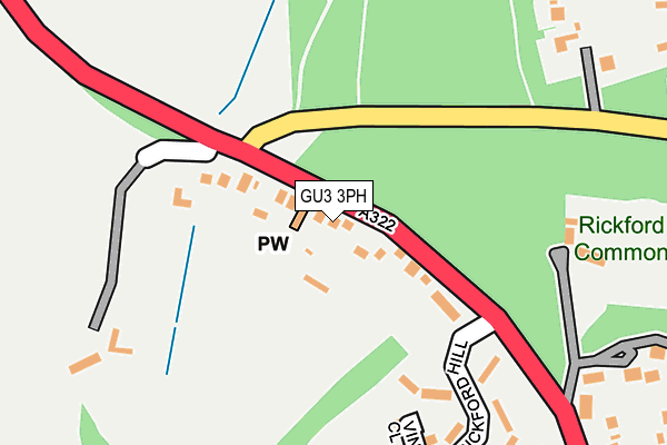 GU3 3PH map - OS OpenMap – Local (Ordnance Survey)