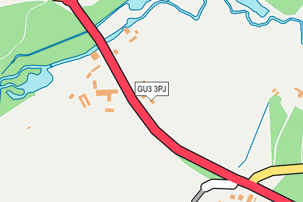 GU3 3PJ map - OS OpenMap – Local (Ordnance Survey)