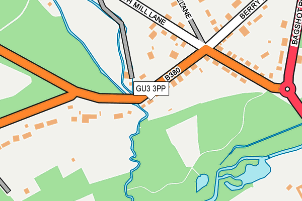 GU3 3PP map - OS OpenMap – Local (Ordnance Survey)