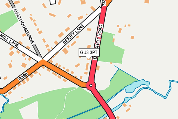 GU3 3PT map - OS OpenMap – Local (Ordnance Survey)