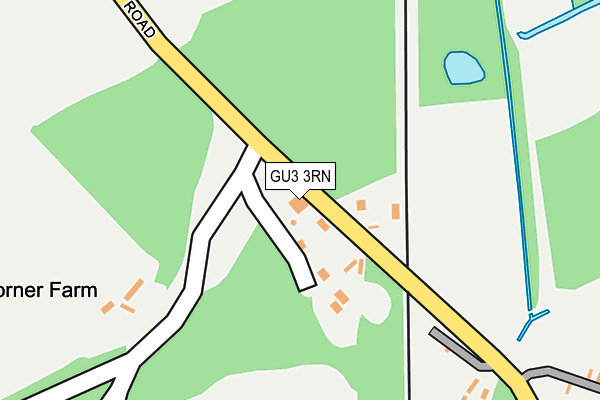 GU3 3RN map - OS OpenMap – Local (Ordnance Survey)