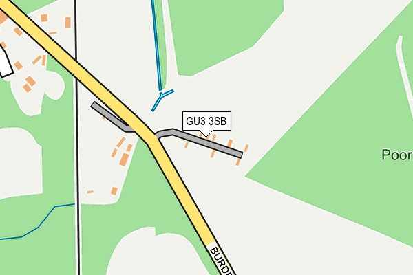 GU3 3SB map - OS OpenMap – Local (Ordnance Survey)