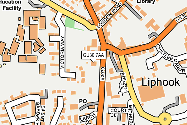 Map of THE HIPPOCRATIC POST LIMITED at local scale