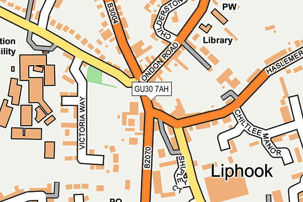 GU30 7AH map - OS OpenMap – Local (Ordnance Survey)