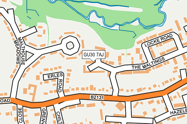 GU30 7AJ map - OS OpenMap – Local (Ordnance Survey)