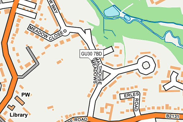 GU30 7BD map - OS OpenMap – Local (Ordnance Survey)