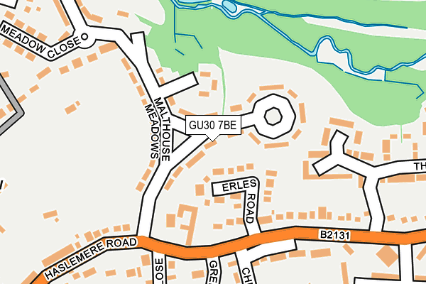 GU30 7BE map - OS OpenMap – Local (Ordnance Survey)