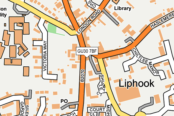 GU30 7BF map - OS OpenMap – Local (Ordnance Survey)