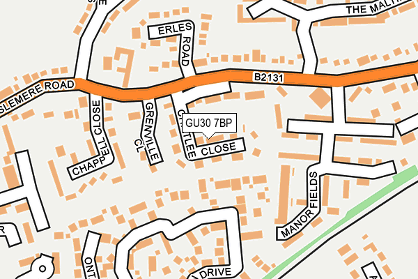 GU30 7BP map - OS OpenMap – Local (Ordnance Survey)