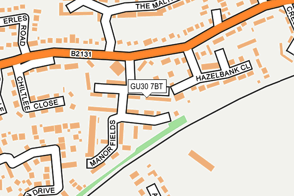 GU30 7BT map - OS OpenMap – Local (Ordnance Survey)
