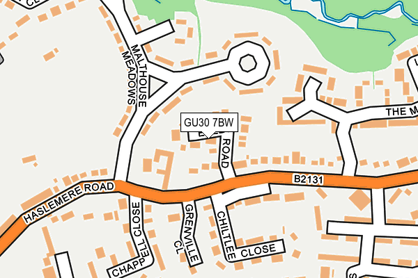 GU30 7BW map - OS OpenMap – Local (Ordnance Survey)