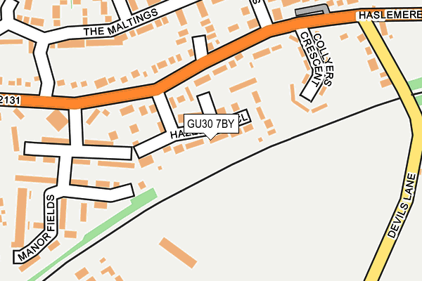 GU30 7BY map - OS OpenMap – Local (Ordnance Survey)