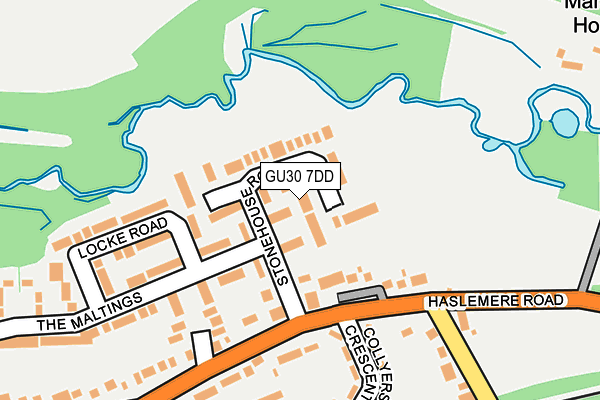 GU30 7DD map - OS OpenMap – Local (Ordnance Survey)