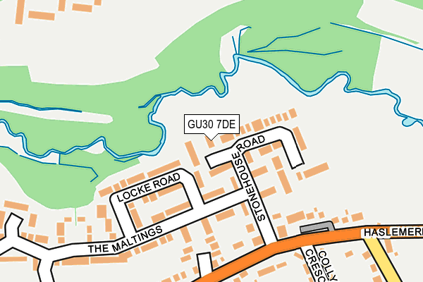 GU30 7DE map - OS OpenMap – Local (Ordnance Survey)
