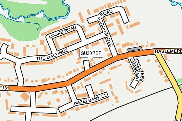 GU30 7DF map - OS OpenMap – Local (Ordnance Survey)