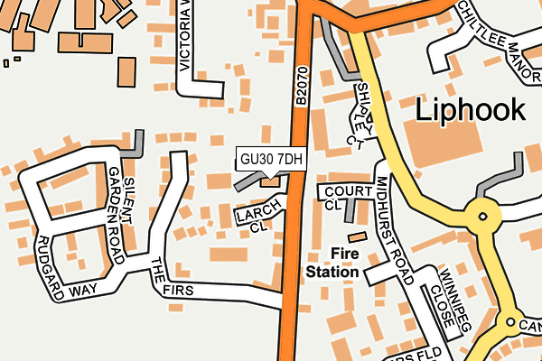 GU30 7DH map - OS OpenMap – Local (Ordnance Survey)