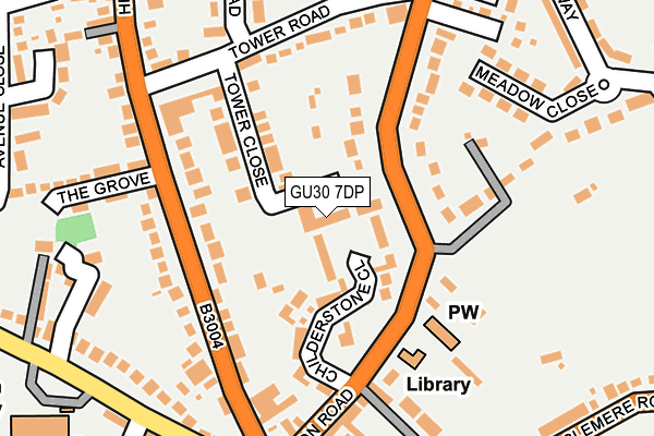 GU30 7DP map - OS OpenMap – Local (Ordnance Survey)