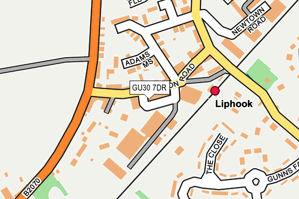 GU30 7DR map - OS OpenMap – Local (Ordnance Survey)