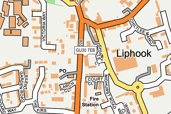 GU30 7EB map - OS OpenMap – Local (Ordnance Survey)