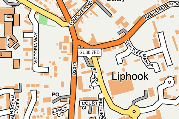Map of LEE'S GARDEN (LIPHOOK) LTD at local scale