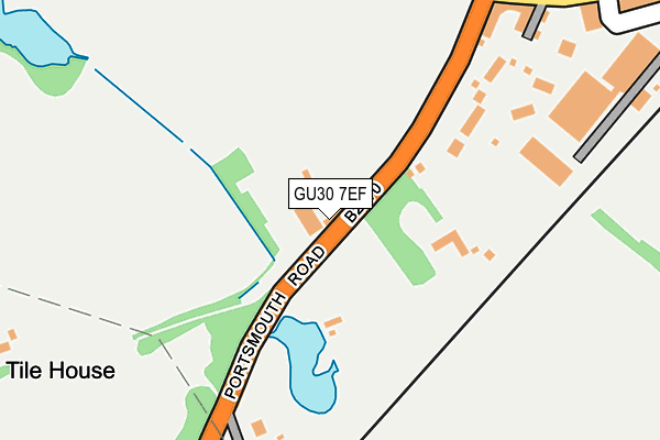 GU30 7EF map - OS OpenMap – Local (Ordnance Survey)