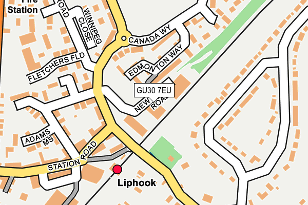 Map of LIPHOOK CAR GARAGE LTD at local scale