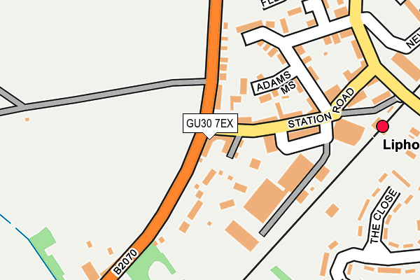 GU30 7EX map - OS OpenMap – Local (Ordnance Survey)