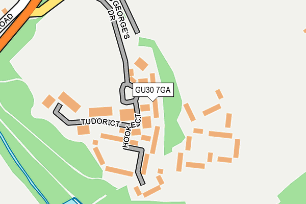 GU30 7GA map - OS OpenMap – Local (Ordnance Survey)