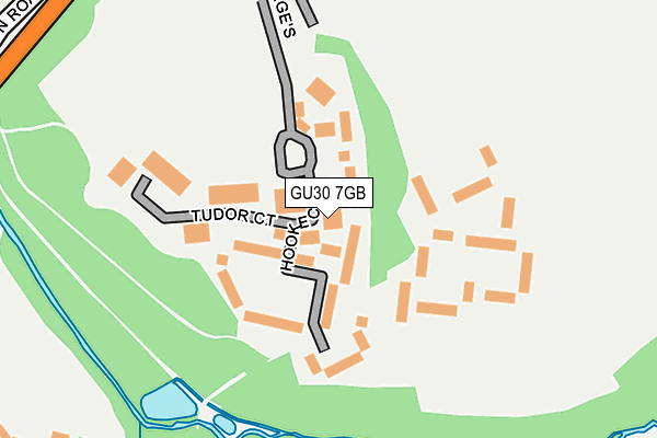 GU30 7GB map - OS OpenMap – Local (Ordnance Survey)