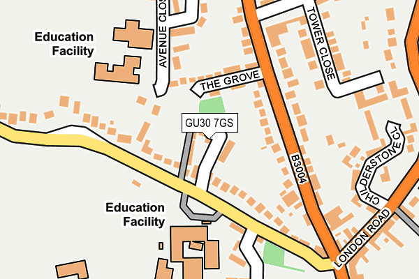 GU30 7GS map - OS OpenMap – Local (Ordnance Survey)