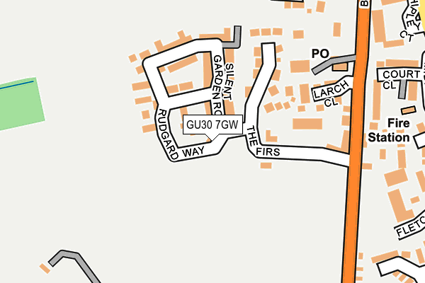 GU30 7GW map - OS OpenMap – Local (Ordnance Survey)