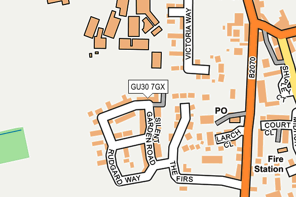 GU30 7GX map - OS OpenMap – Local (Ordnance Survey)