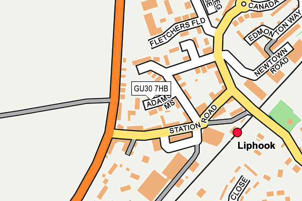 GU30 7HB map - OS OpenMap – Local (Ordnance Survey)