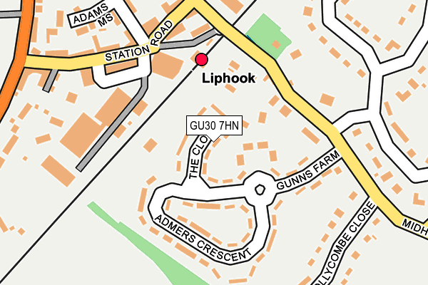 GU30 7HN map - OS OpenMap – Local (Ordnance Survey)