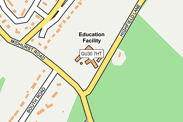 GU30 7HT map - OS OpenMap – Local (Ordnance Survey)