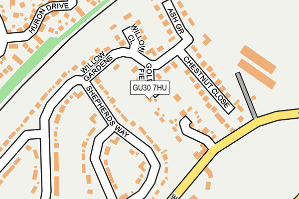 GU30 7HU map - OS OpenMap – Local (Ordnance Survey)