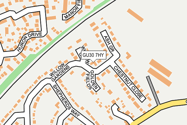 GU30 7HY map - OS OpenMap – Local (Ordnance Survey)