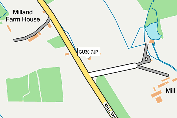 GU30 7JP map - OS OpenMap – Local (Ordnance Survey)