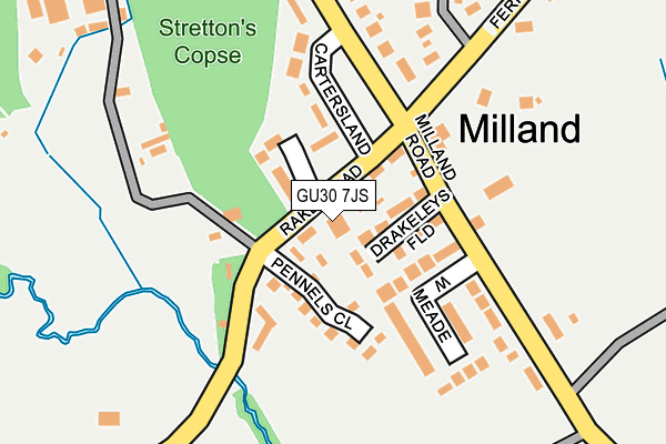 GU30 7JS map - OS OpenMap – Local (Ordnance Survey)