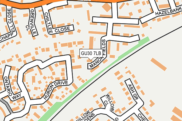 GU30 7LB map - OS OpenMap – Local (Ordnance Survey)