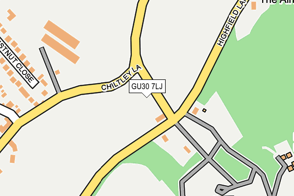 GU30 7LJ map - OS OpenMap – Local (Ordnance Survey)