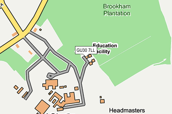 GU30 7LL map - OS OpenMap – Local (Ordnance Survey)
