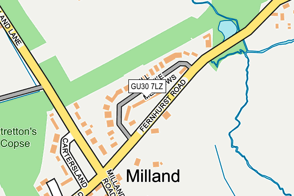 GU30 7LZ map - OS OpenMap – Local (Ordnance Survey)