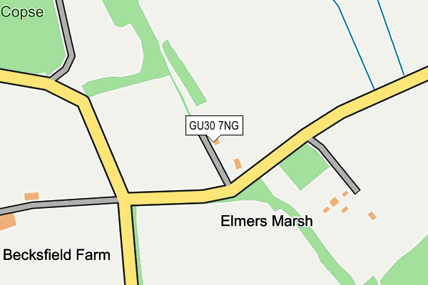 GU30 7NG map - OS OpenMap – Local (Ordnance Survey)