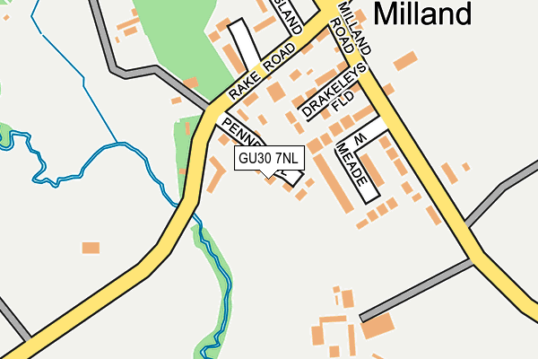 GU30 7NL map - OS OpenMap – Local (Ordnance Survey)