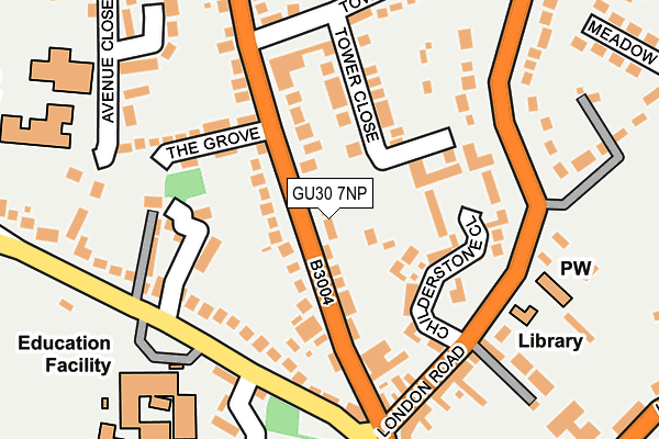 GU30 7NP map - OS OpenMap – Local (Ordnance Survey)