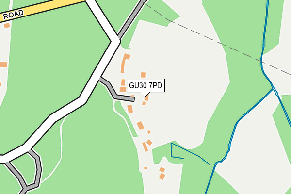 GU30 7PD map - OS OpenMap – Local (Ordnance Survey)