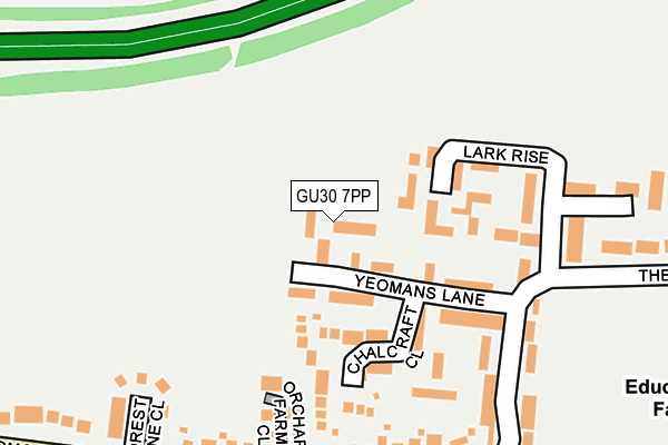 GU30 7PP map - OS OpenMap – Local (Ordnance Survey)