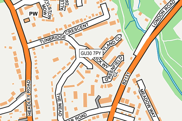 GU30 7PY map - OS OpenMap – Local (Ordnance Survey)